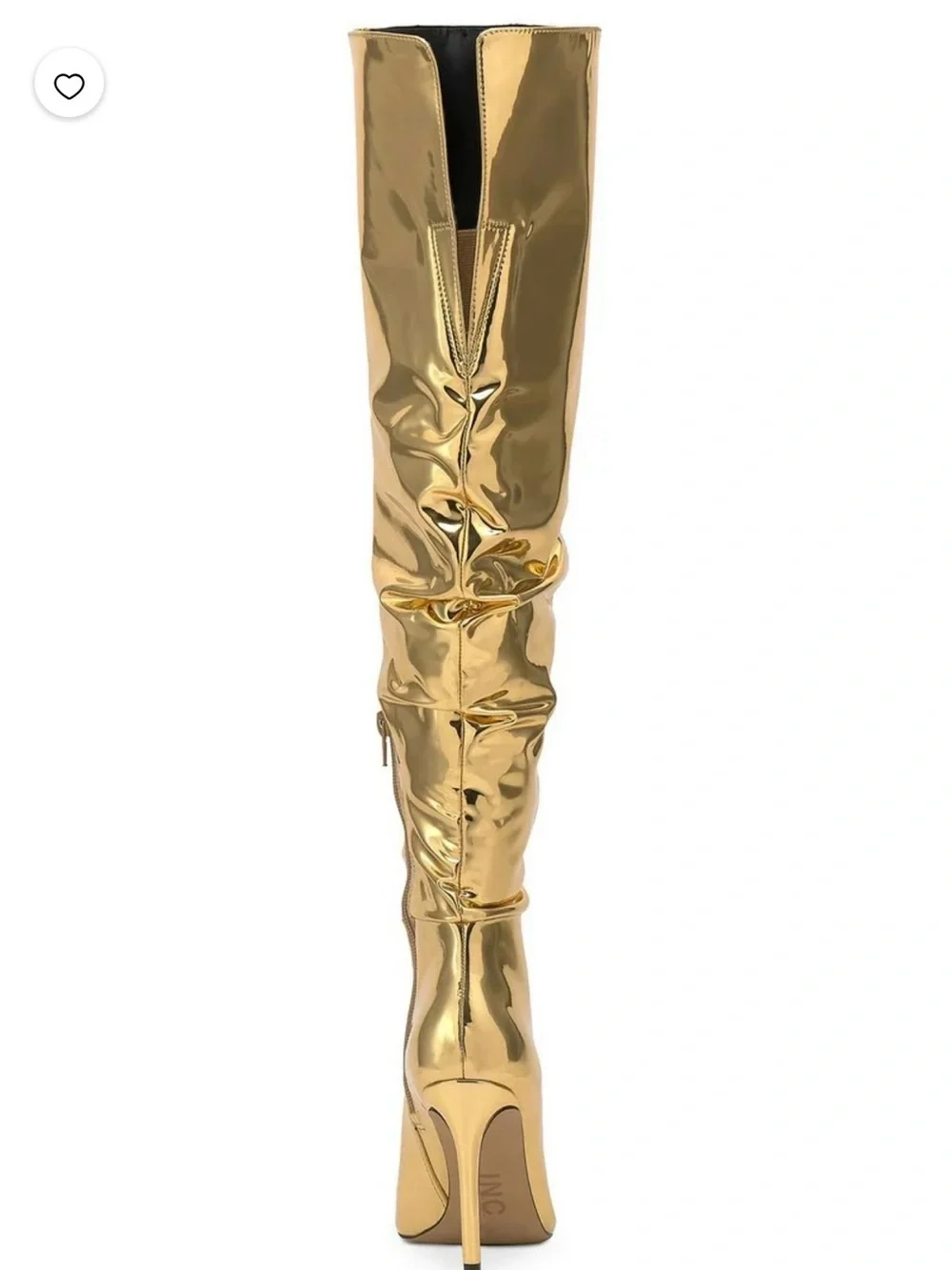 Macy's Gold Metallic Over-the-Knee Stiletto Boots